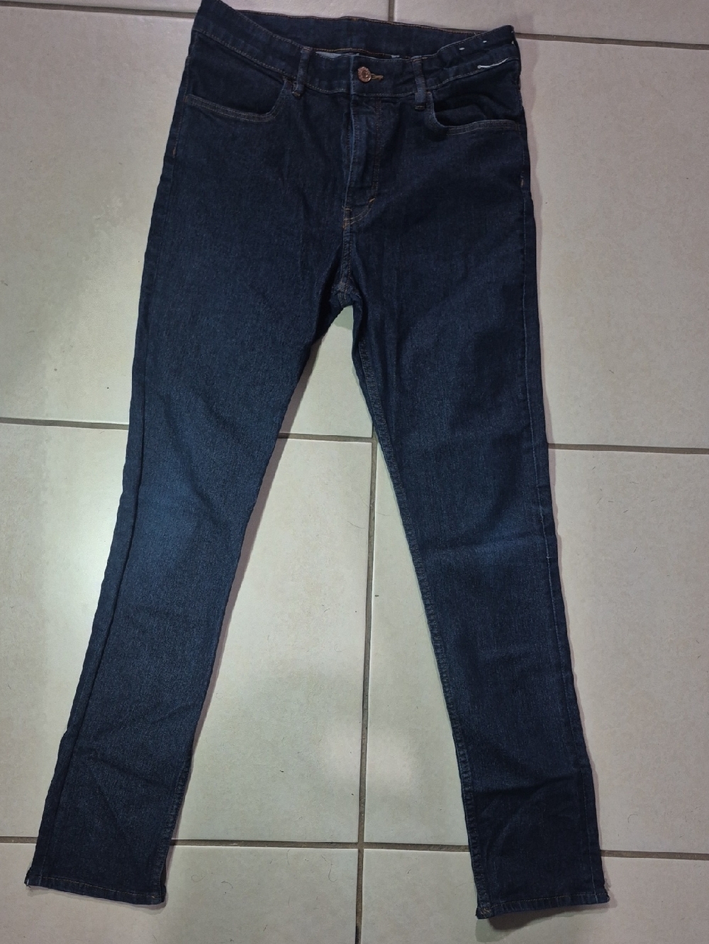 Kids Dark Blue Stretch Denim Jeans